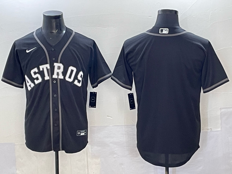 Men Houston Astros blank black 2025 Nike MLB Jersey 0017